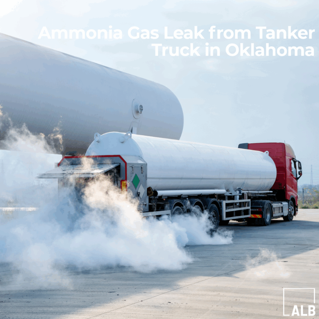 Ammonia Gas Leak from Tanker Truck in Oklahoma Sickens Dozens