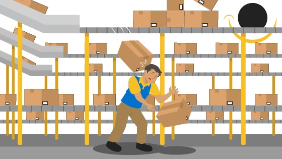 Accidente laboral en Amazon (Texas) por la caída de cajas desde una cinta transportadora