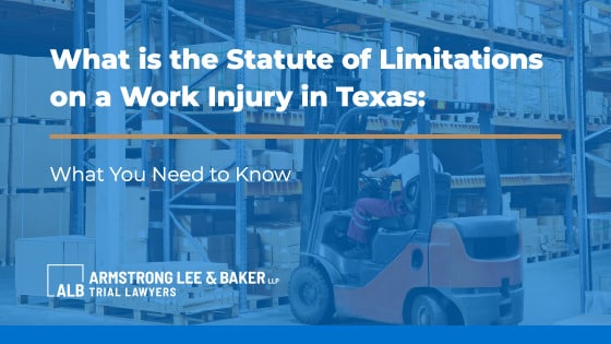Statute of Limitations on a work injury in Texas bg