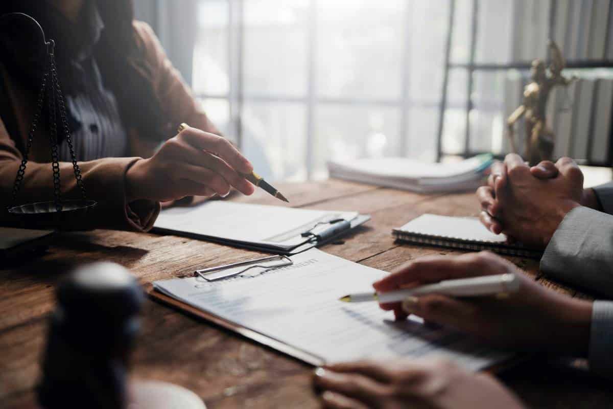 Lawyers discussing personal injury lawsuit timeline