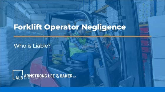 Negligencia en la conducción de carretillas elevadoras en Texas