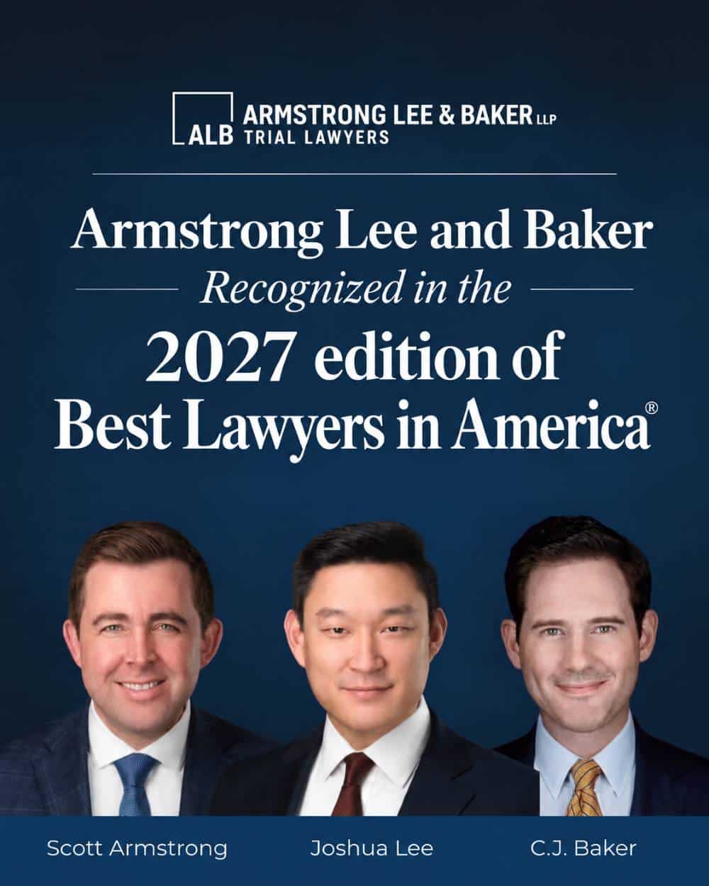 Premio «Best Lawyers in America» 2027